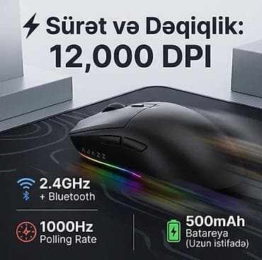rgb mouse: 🎮 Oyun üçün ideal, ultra yüngül və sürətli simsiz mouse! 🔧 — 3