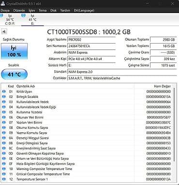 Техника и электроника: Внутренний Накопитель SSD Crucial, 1 ТБ, M.2, Б/у — 2