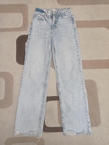 Джинсы, Zara, цвет - Голубой at lalafo.az Джинсы, Zara, цвет - Голубой