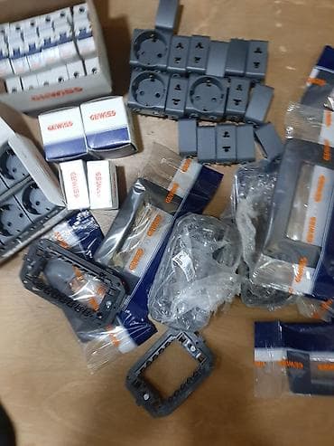 Məhəccərlər: GEWISS modul tipli elektrik aksessuarları dəsti temiz orginal — 6