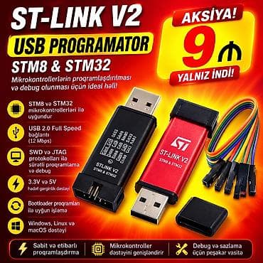 ST-Link V2 Mini proqramlaşdırma cihazı. 🚚🚚🚚 Cihazlar Lənkəran