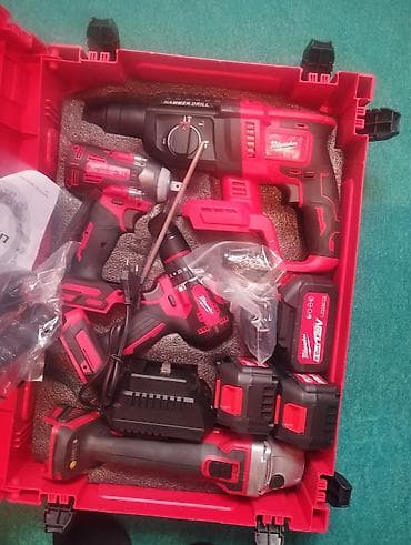 sverlo dəsti: Milwaukee 128V Li-ion akkumulyatorlu alətlər dəsti – çoxfunksiyalı — 2
