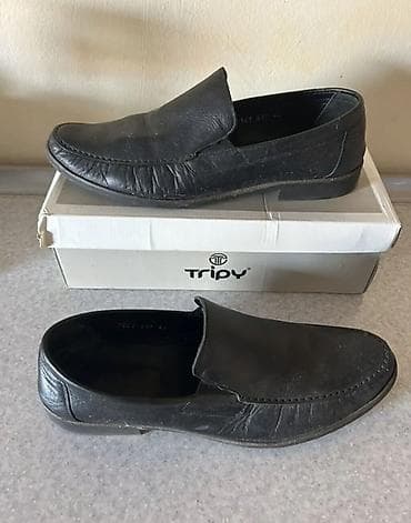 Tripy kişi loafers – qara rəng - Model: Slip-on klassik loafer - — 4
