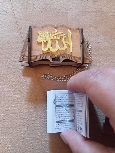 Xırda miniatür ölçüdə kiçik QURAN KİTABI və kitabı içinə — 4