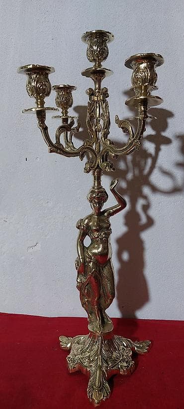 sveca qiyməti: 19-cu əsrin sonlar avropa istehsalı kandelyabr, mayerialı: bronza — 2