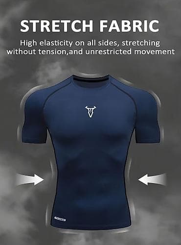 Futbolkalar: Kişi üçün elastik idman köynəyi - 4 tərəfə dartılan “stretch fabric” — 1