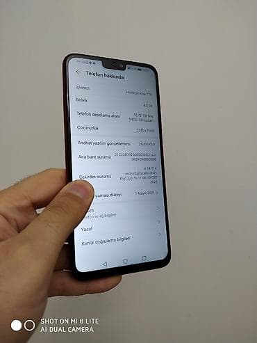 iphone 6 64 g: Honor 8X, 64 GB, rəng - Qırmızı, Barmaq izi — 2
