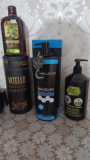 Brazilian keratin və botoks saç baxımı üçün professional məhsullar
