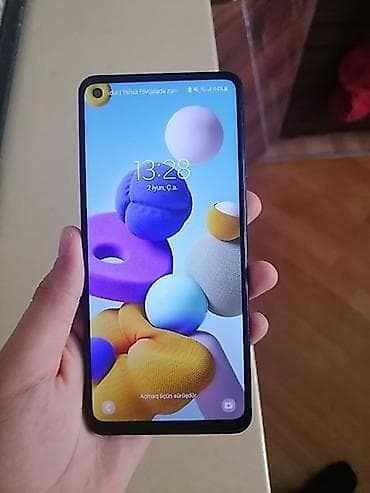 china aid notebook: Samsung Galaxy A21S, 32 GB, rəng - Qara, İki sim kartlı — 2
