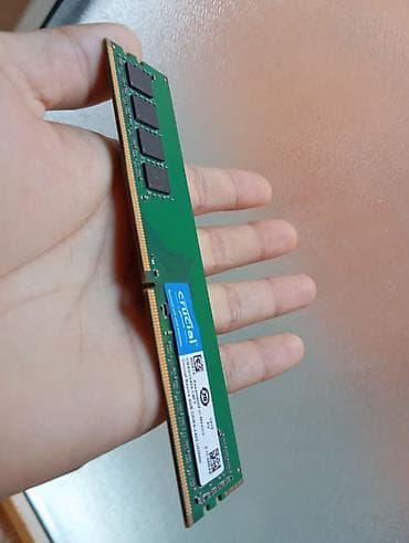 komputer ekrani: Operativ yaddaş (RAM) Crucial, 4 GB, 2400 Mhz, DDR4, PC üçün, İşlənmiş — 2