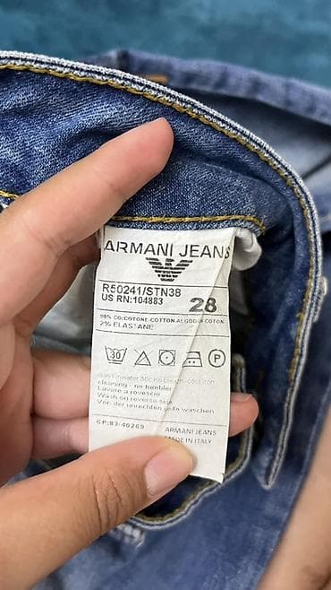 kişi geyim: Cins şalvar, Armani Exchange, XS — 4
