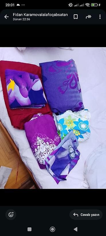 Çarpayı üçün yataq dəsti və parça dəstləri Məhsul təsviri: - Müxtəlif