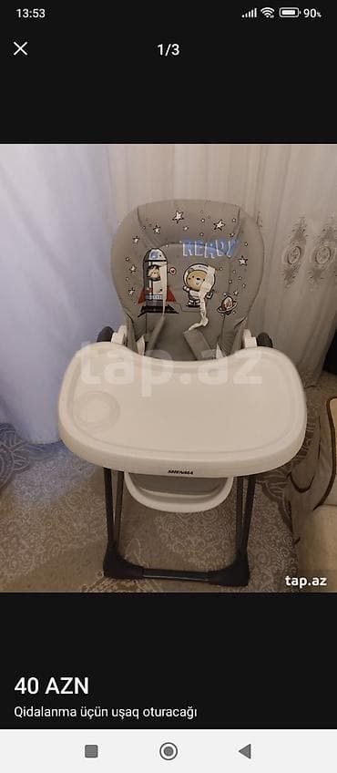 Uşaq arabaları: Qidalanma üçün uşaq oturacağı - Rəng: boz/ağ - Önündə çıxarıla bilən — 2