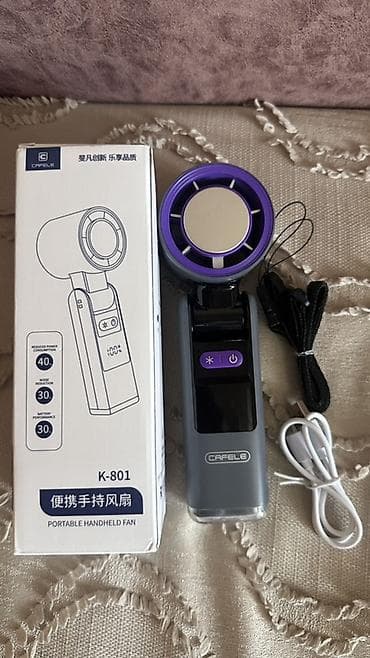 usb ventilyator: Cafele K-801 portativ əl ventilyatoru - Bladeless dizaynlı başlıq — 1