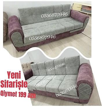 kunc divanl: Divan, Qonaq otağı üçün, Parça, Bazalı, Açılan, Kitab — 1