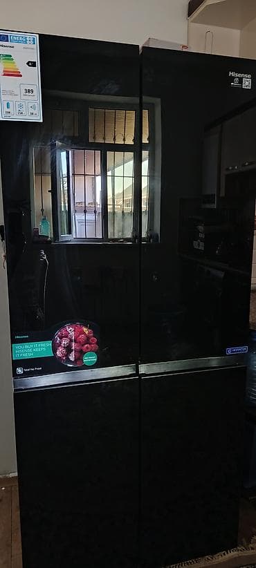 dord goz qaz: 4 qapılı Hisense Soyuducu Satılır, rəng - Qara — 1