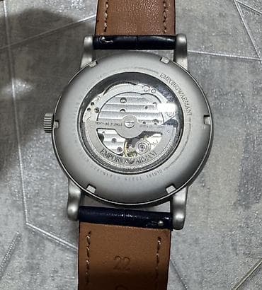 qol saatları: Emporio Armani avtomatik kişi saatı - Korpus: paslanmayan polad - — 2