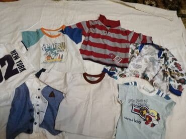 детские спортивные костюмы с принтом: Комплект, Для мальчиков, 1 - 2 года — 3