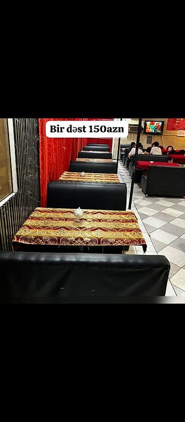 cafe: Kafe restoran üçün 7dest divan masa desti satılır bir *dest 150₼* bir — 1