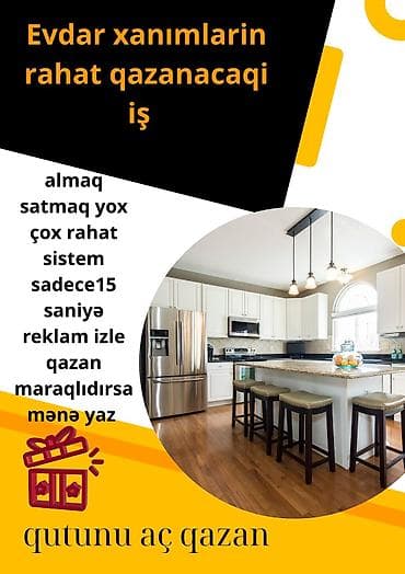 Ev şəraitində rahat gəlir imkanı – reklam izləyərək qazan!