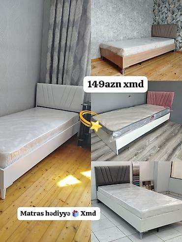 Tək nəfərlik çarpayılar – müxtəlif rəng və material seçimləri ilə