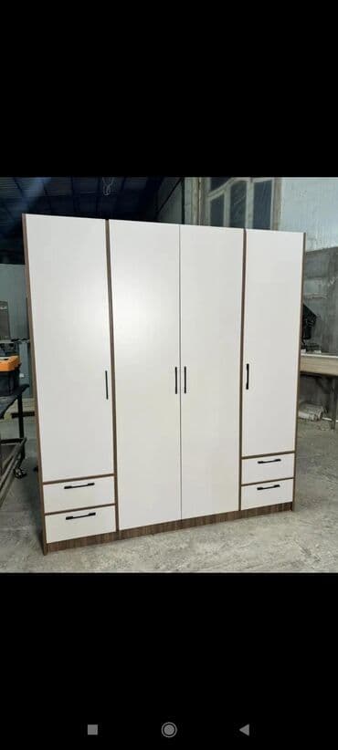aslanoglu mebel: Новый, Распашной, 4 двери Прямой шкаф, Гардеробный шкаф, Азербайджан — 4