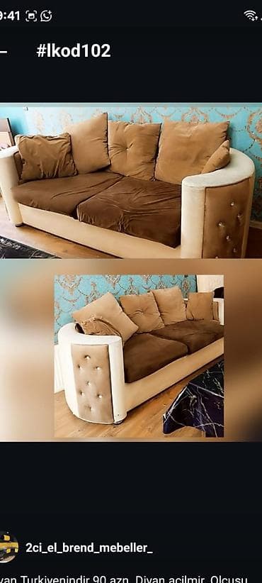 Divan satilir .acilimir .eni 2.2 sm.oturacaq yerin derinliyi 85
