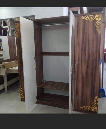 4 qapili dolab: Yeni, Açılan, 4 qapılı Düz dolab, Qarderob, paltar dolabı, Azərbaycan — 18