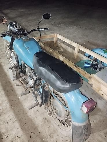 maşım: Yan qoşqulu motosiklet - Korpus: mavi rəngdə klassik tərtibat, metal — 2