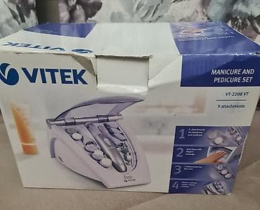 VITEK VT-2208 VT manikür və pedikür dəsti - 9 ədəd nasadkalı — 3