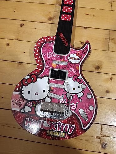 Yataqlar: Hello Kitty temalı uşaq elektro gitara oyuncağı - Rəng — 2