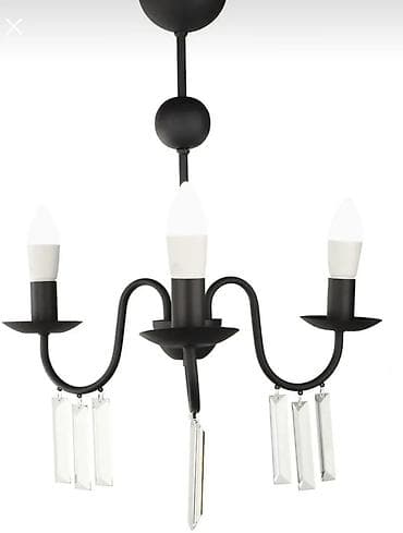 tripod lampa: Çılçıraq, 3 lampa, Xrustal — 2