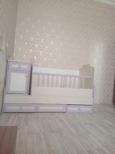 Колыбели: Uşaq çarpayısı və komod-birleşik beşik sistemi - Rəng: krem və — 1
