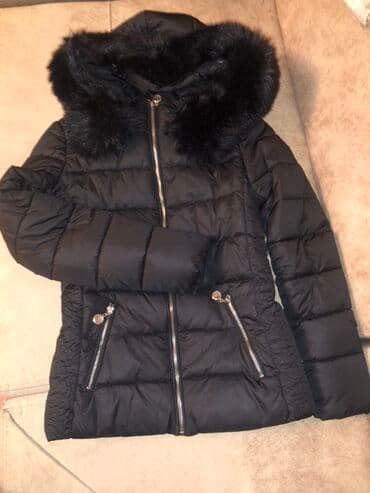 qadın ic geyimləri: S razmere geden Qara rəngli qadın qış kurtkası.2 3 defe geyinilib yeni — 3
