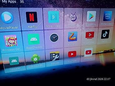 Компьютеры, ноутбуки и планшеты: Б/у Смарт ТВ приставка TV box 4 ГБ / 32 ГБ, Android — 10