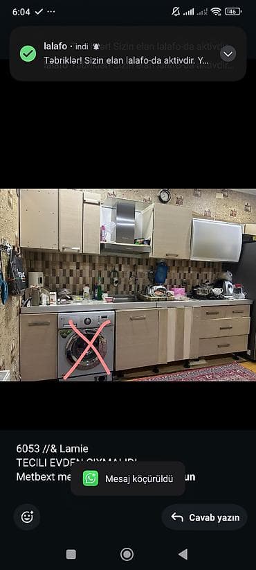 6053 //& Lamie TECILI EVDEN CIXMALIDI Metbext mebeli satilir lalafo.az -da 6053 //& Lamie TECILI EVDEN CIXMALIDI Metbext mebeli satilir