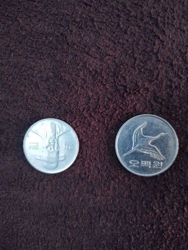 qepik aliram: Məhsul: Cənubi Koreya sikkələri dəsti (2 ədəd) Təsvir: - 100 won — 2