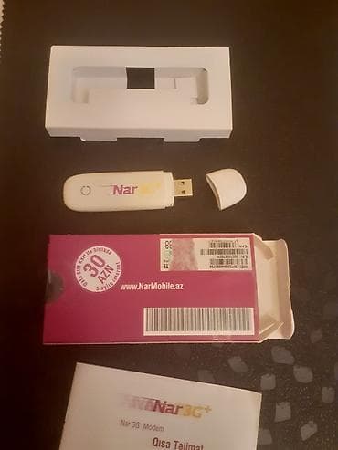 4g internet card: Nar 3G+ USB modem Xüsusiyyətlər: - NarMobile şəbəkəsi üçün 3G/3G+ USB — 2