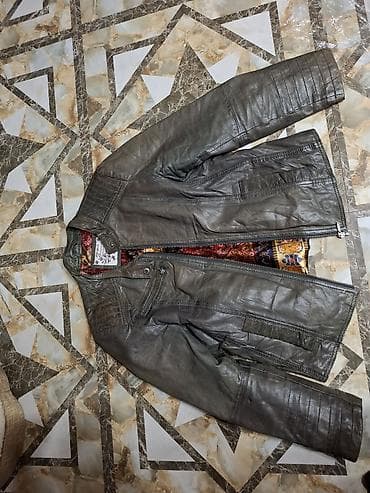 kurtka turkce: Куртка женская из натуральной кожи.размер м.цвет хаки — 3