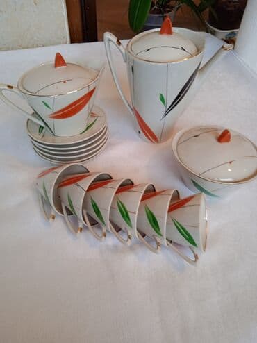 servisler: Qəhvə dəsti, Farfor — 1