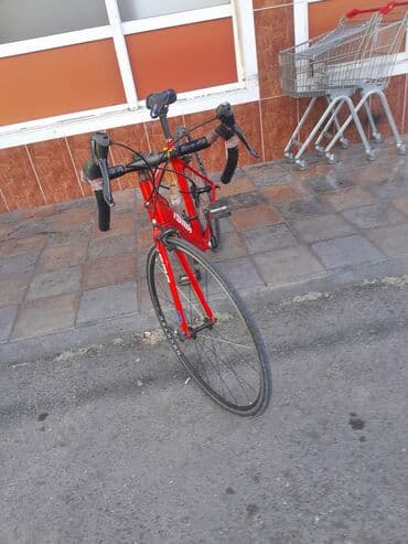 Yol velosipedi – ISMA, qırmızı rəng - Korpus: yüngül yol çərçivəsi