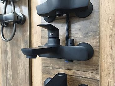 su radiator: Qara mat hamam qarışdırıcısı (duş üçün) - Divara quraşdırılan, tək — 1