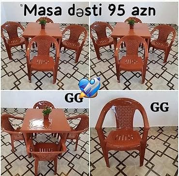 plasik pencere: Masa və oturacaq dəsti — 1