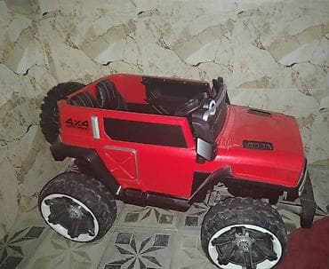 deri plas: Uşaq üçün elektrikli off-road maşın - Rəng: qırmızı, “4x4 Off Road” — 1