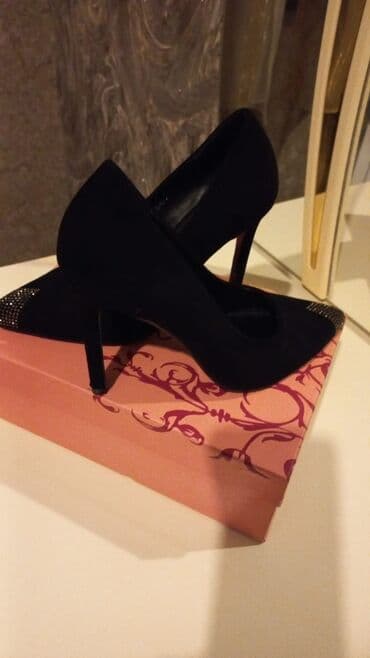 женские зимние замшевые ботфорты: Туфли, Размер: 37, цвет - Черный, Новый — 2