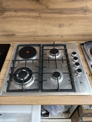 aeg pec: Quraşdırılan qaz-elektrik qarışıq plitələr (4 gözlü) - Kombinə — 3