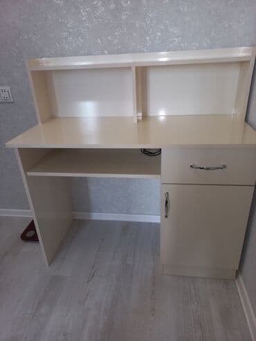 uşaq yazı masası: Oğlan və qız üçün, İşlənmiş, Siyirməli, Yazı masası, Stulsuz — 3