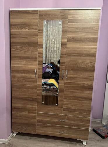 3 qapılı dolab: Yeni, Açılan, 3 qapılı Düz dolab, Dolab-asılqan, Azərbaycan — 2