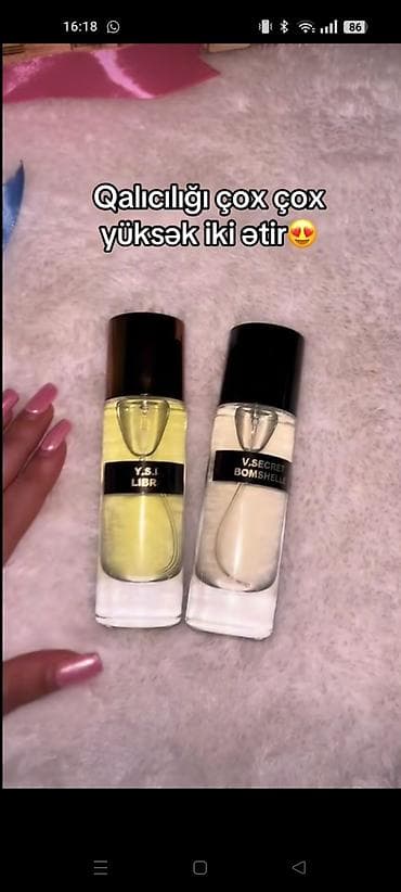 cantalar: Başlıq: Qalıcı ətirlər – Metroya çatdırılma var. Mətn: Keyfiyyətli və — 2