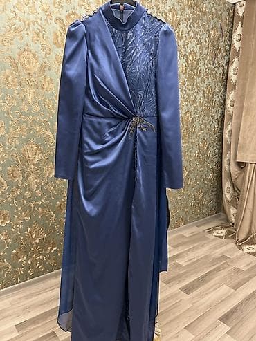 Mavi ziyafət/libas Azze markasi 38 razmer - Rəng: dərin mavi -